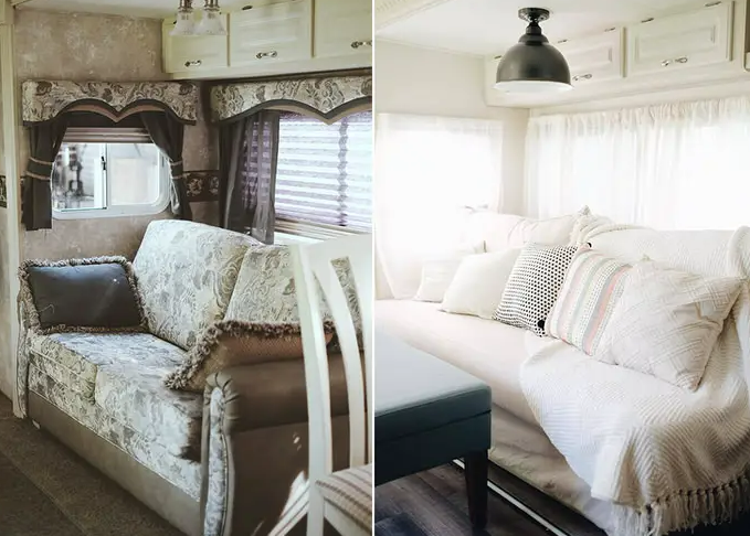 RV makeover ideas upholstery