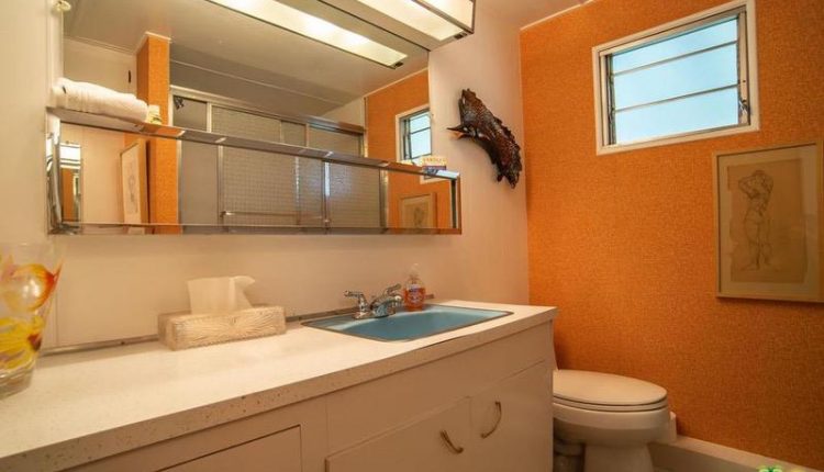 1962 Skyline is a Vintage Mobile Home Beauty - Bathroom
