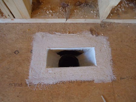 seal heating ducts-Sealing the boot - register in your home