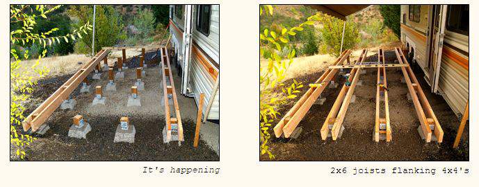 RV deck design - How to design and building a floating deck 2