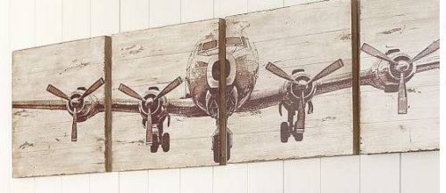 Use scrap boards or wood to decoupage DIY wall art prints onto
