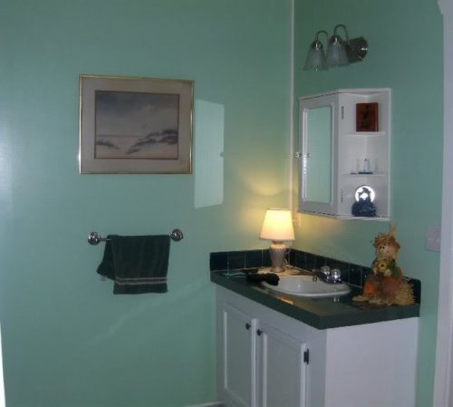 vinyl walls in mobile homes-VOG mobile home walls after priming and painting