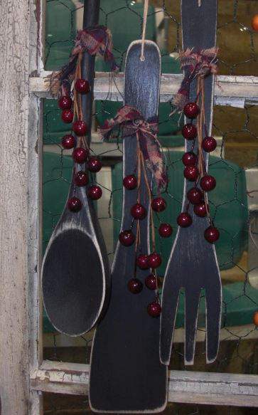 Wooden spoon garland - country garland