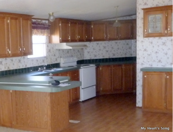 affordable ideas to update mobile home kitchen - before the paint