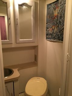 motorhome RV makeover - bathroom after