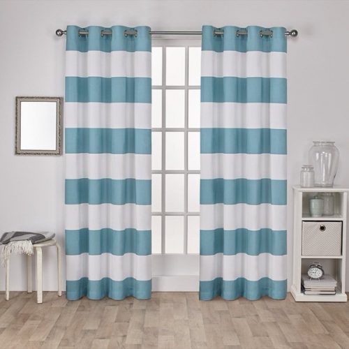 beach theme decor-curtains