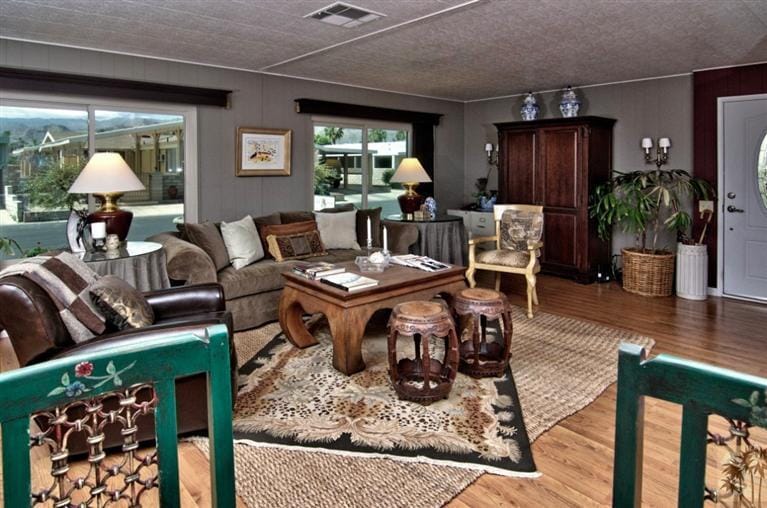 beautiful manufactured home tour - living room 2