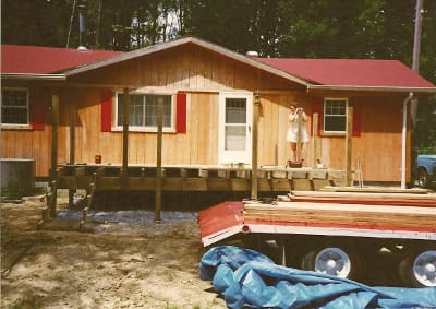 building foundation for manufactured home addition
