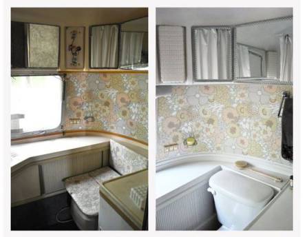 camper remodel - 1968 airstream bathroom