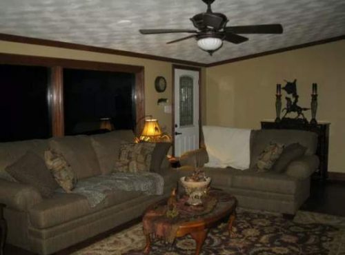 complete double wide remodel in Arkansas - living room after 4