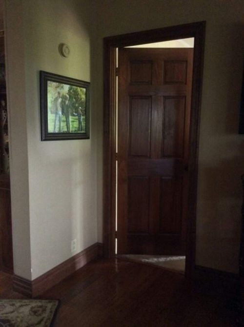 complete double wide remodel in Arkansas - new doors