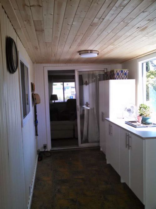 complete DIY mobile home transformation - storage /office room makeover