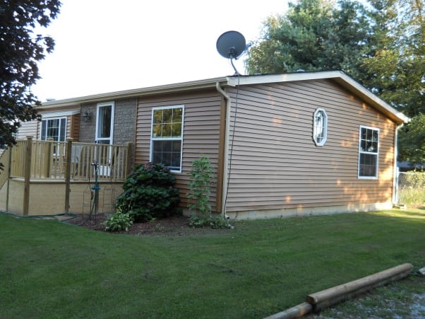 double wide exterior remodel - after