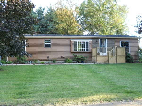 double wide remodel - exterior