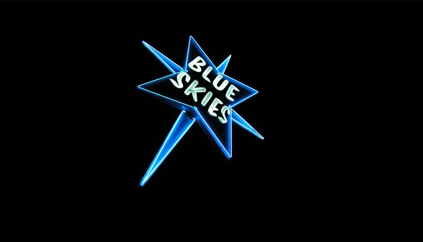 trailer parks-Blue Skies trailer park sign