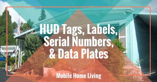 HUD tags, labels, serial numbers and data plates banner