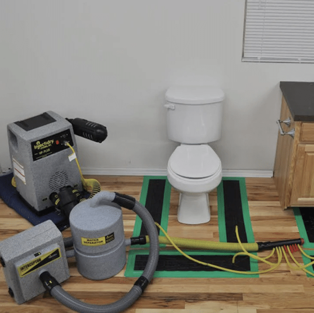 injectory system for water damage restoration