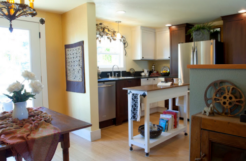 interior designer's manufactured home remodel - before and after photos of manufactured home remodel - kitchen after 2