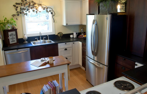 interior designer's manufactured home remodel - before and after photos of manufactured home remodel - kitchen after