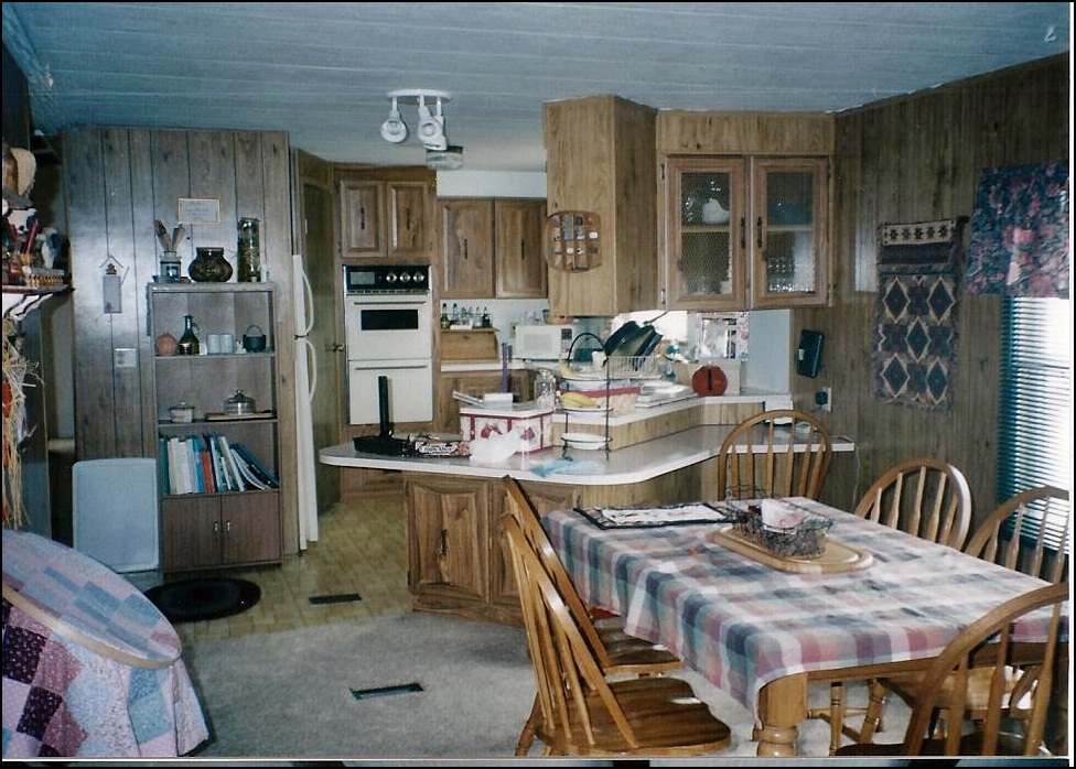kitchen before double wide makeover
