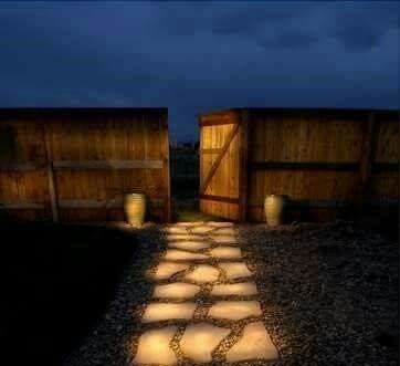 landscaping inspiration-glow in the dark stones