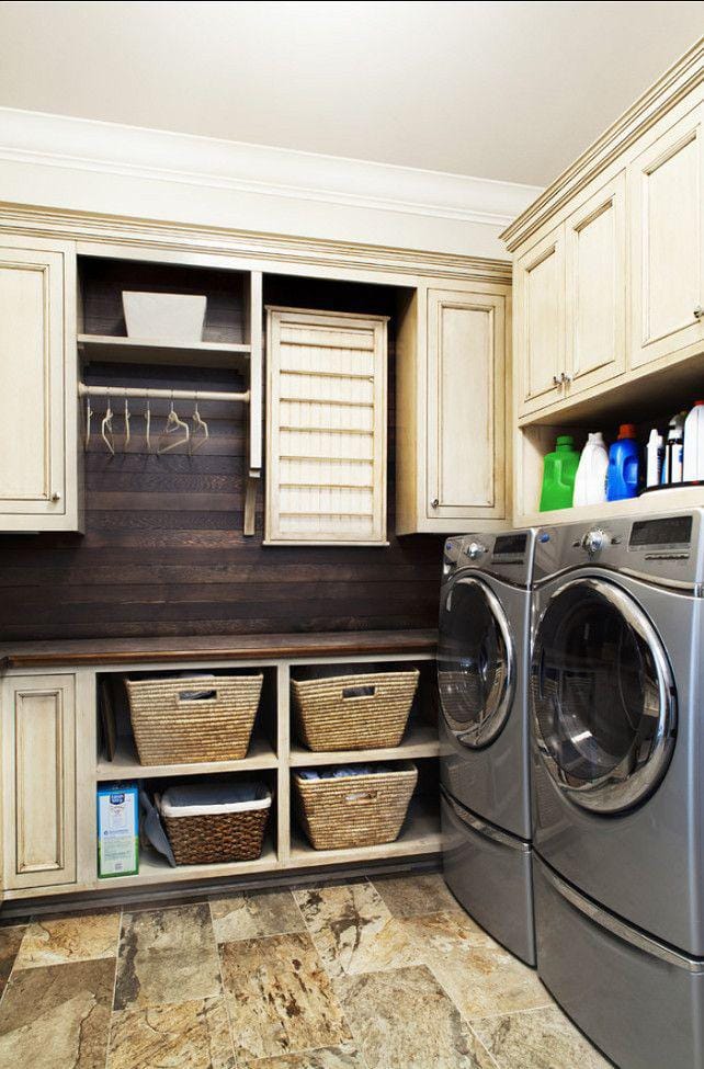 laundry room makeover ideas - rustic