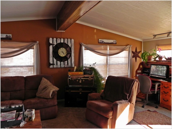 double wide makeover ideas - living room after