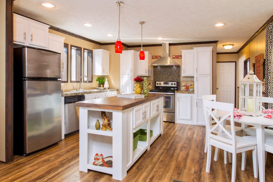 luxury vinyl tile in manufactured homes - new model from Clayton Homes