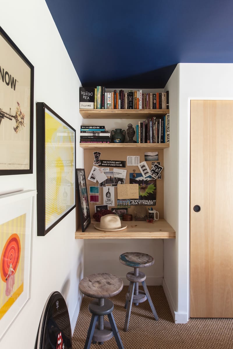 mobile home makeover-malibu mobile home - home office design