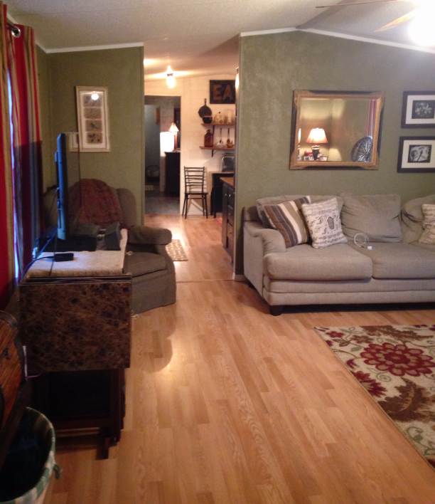 manufactured home makeover (living room after)