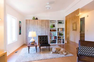modern manufactured home remodel after - living room after 3
