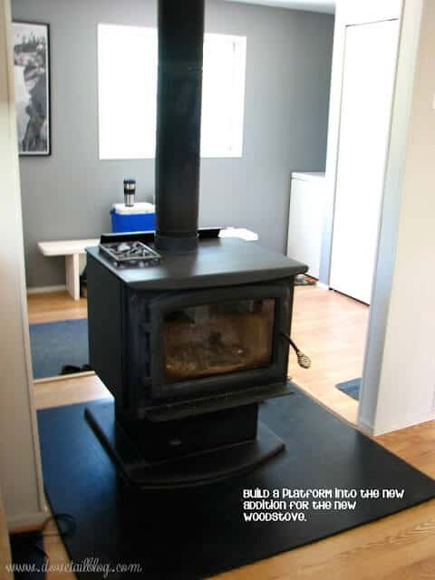 mobile home additions - interior with stove