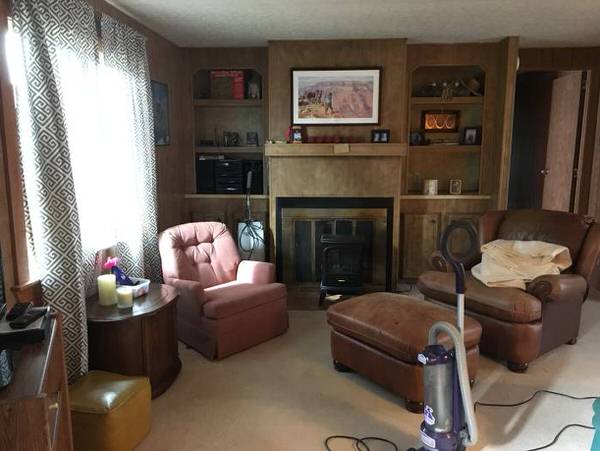 mobile home remodels-epic WA single wide interior before