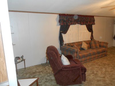 mobile home remodels-gorgeous double wide makeover living room before