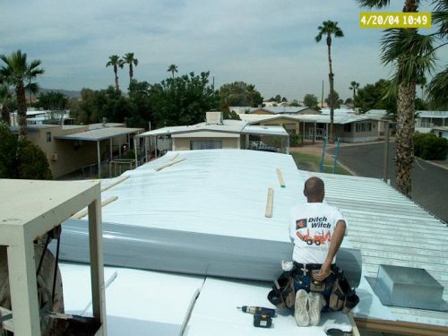mobile home roof over