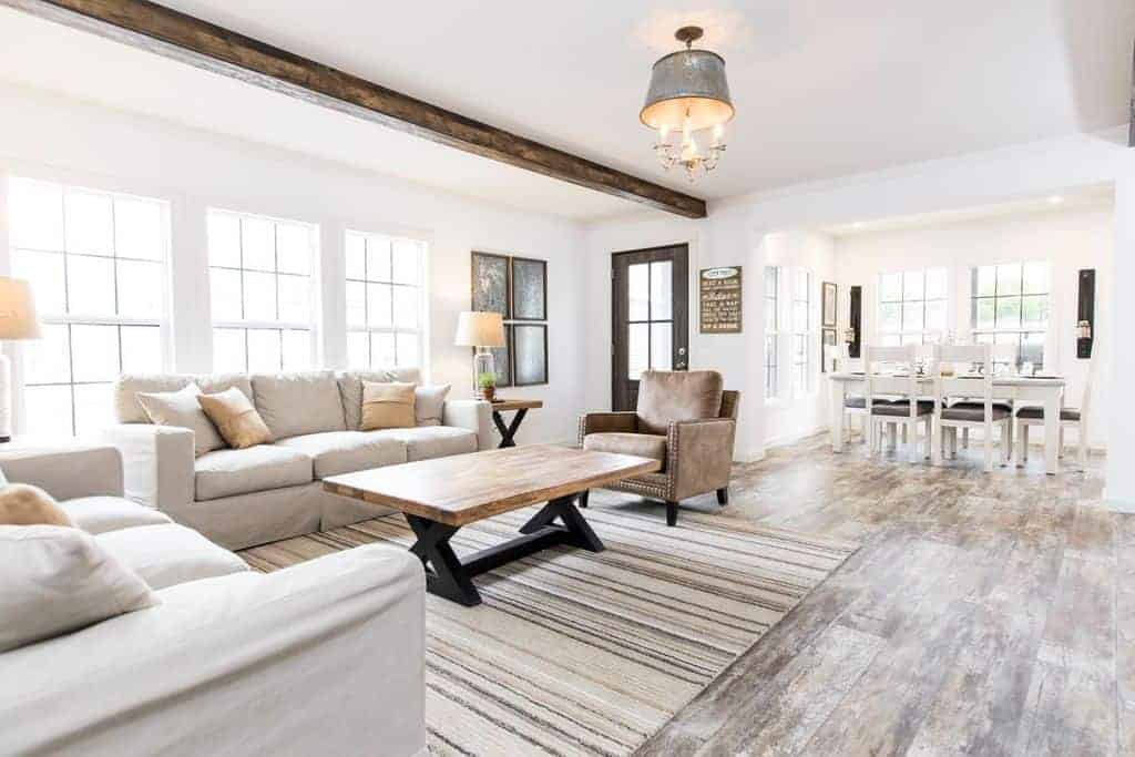 modern farmhouse decor living room