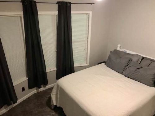 open floor plan in a single wide remodel-bedroom