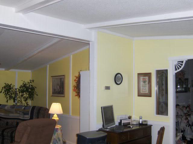 vinyl walls in mobile homes-painting mobile home walls and using new trim to cover the seams