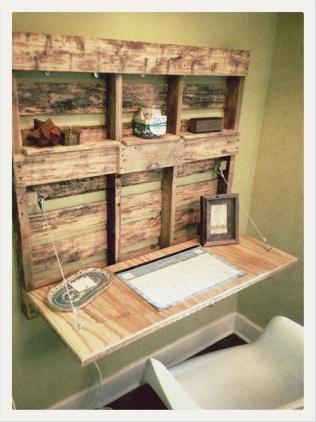 pallet wall office project