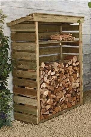 pallet woodshed project