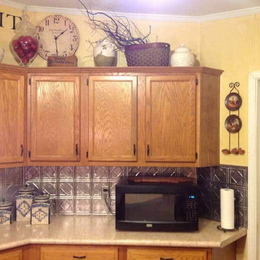 beautiful double wide with country primitive decor - kitchen photos- cabinet and counters