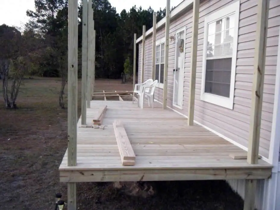 porch being built on double wide - belindajowrites com