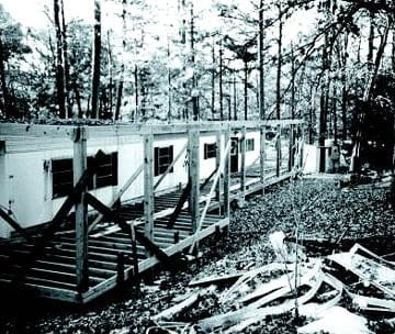 porch being built on single wide
