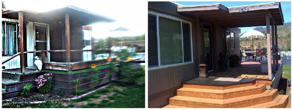 porch ideas for a mobile home