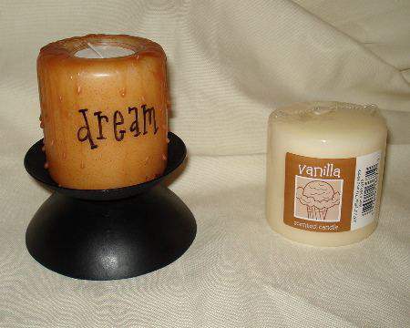 primitive candle with words tutorial - primitive country decor tutorials