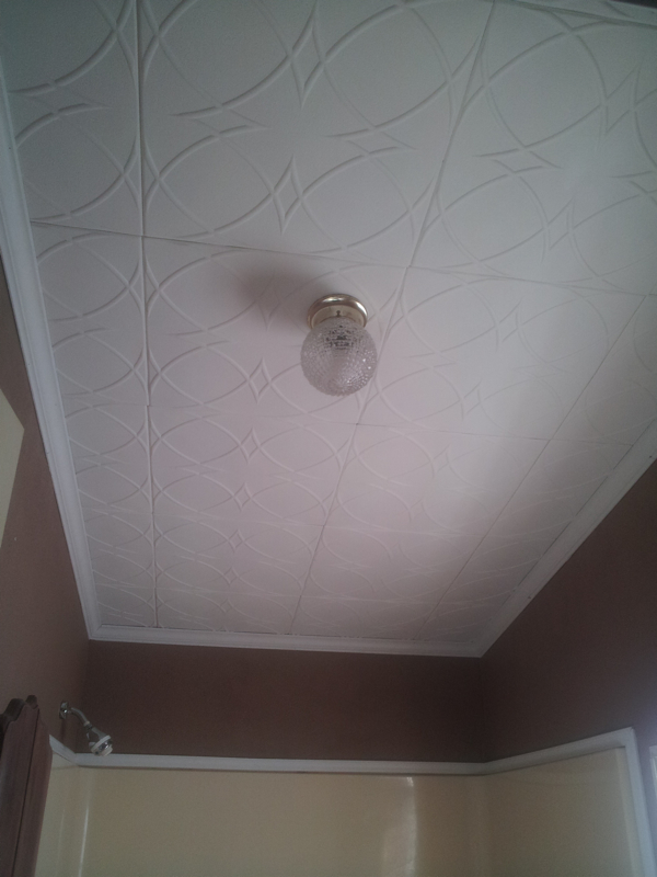 r 82 styrofoam ceiling tiles installed i