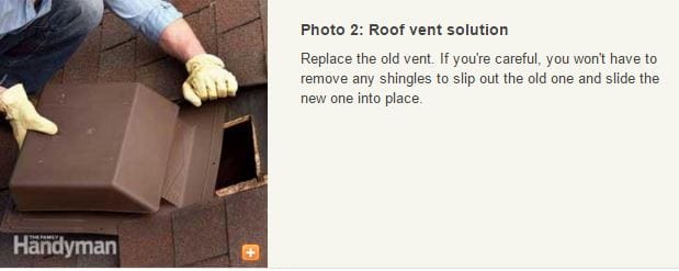 repairing vent leaks on mobile homes