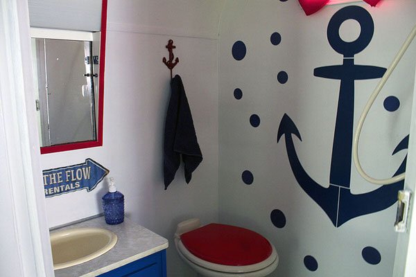 3 Cute Camper Decorating Ideas -bathroom after