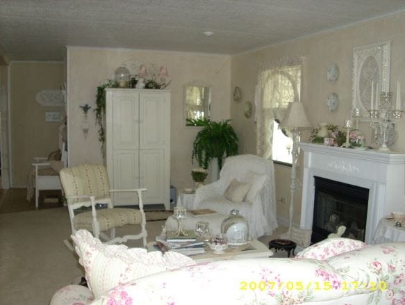 romantic mobile home living room decor 2