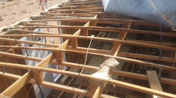 Bowstring trusses are a dome shape